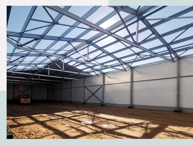 Строительство сенохранилищ в Зеленокумске