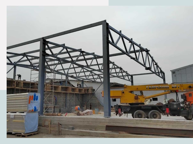 Строительство цехов в Зеленокумске