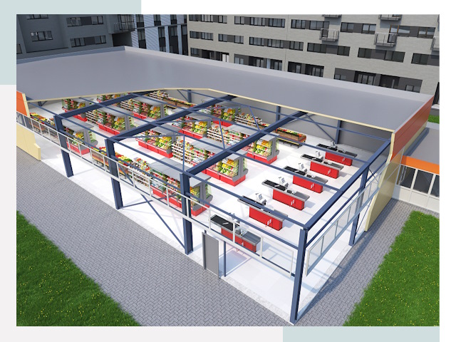 Строительство магазинов в Зеленокумск от 611 руб. за м²