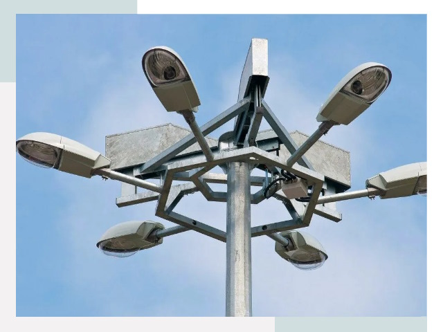 Монтаж осветительных мачт в Зеленокумске