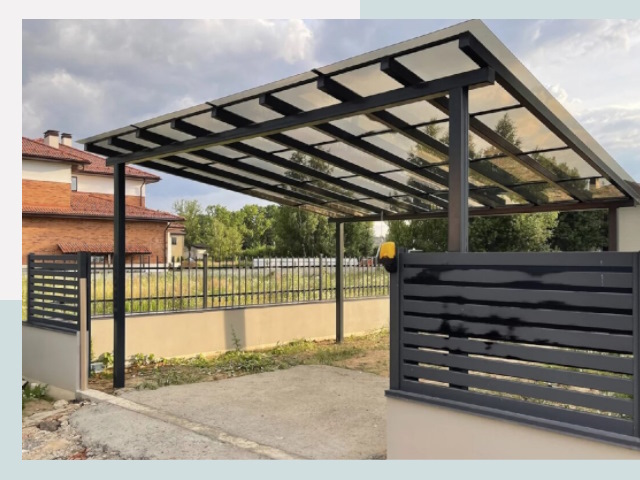 Металлические навесы в Зеленокумск от 611 руб. за м²