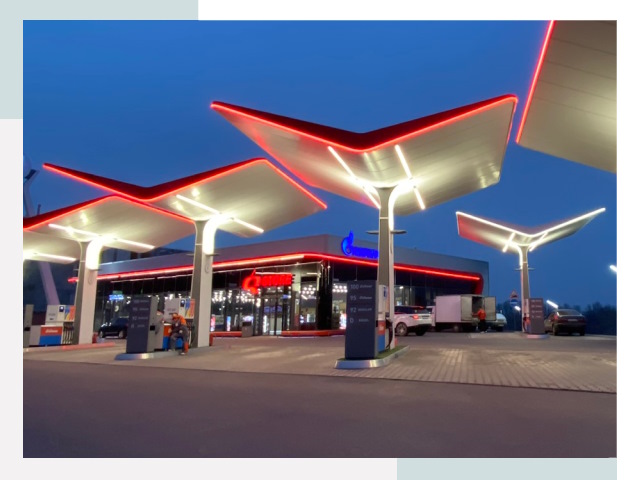 Навесы для АЗС в Зеленокумске