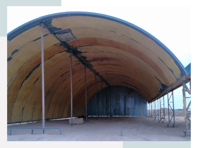 Реконструкция ангаров в Зеленокумске