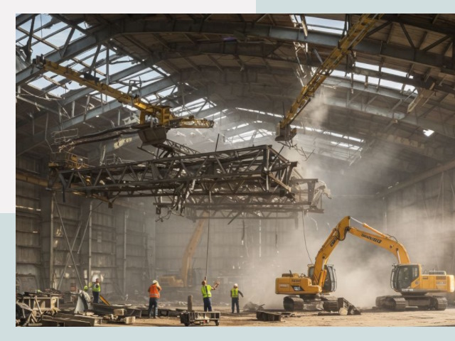 Демонтаж ангаров в Зеленокумске от 611 руб. за м²